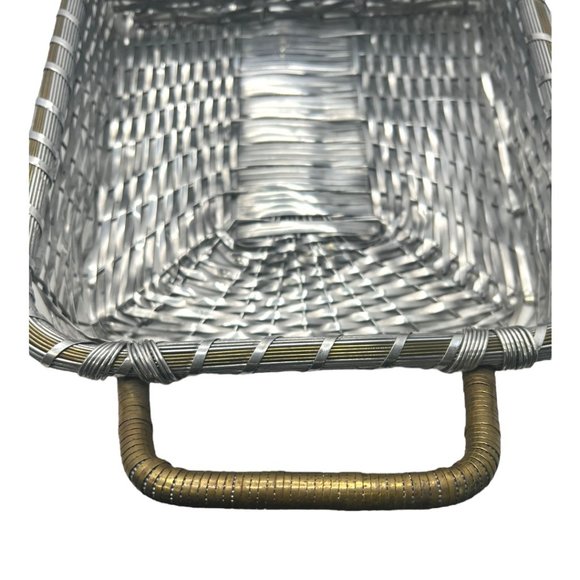 Marinex Casserole Dish Set With Glass & Silver Woven Serving Basket from India - Picture 3 of 10